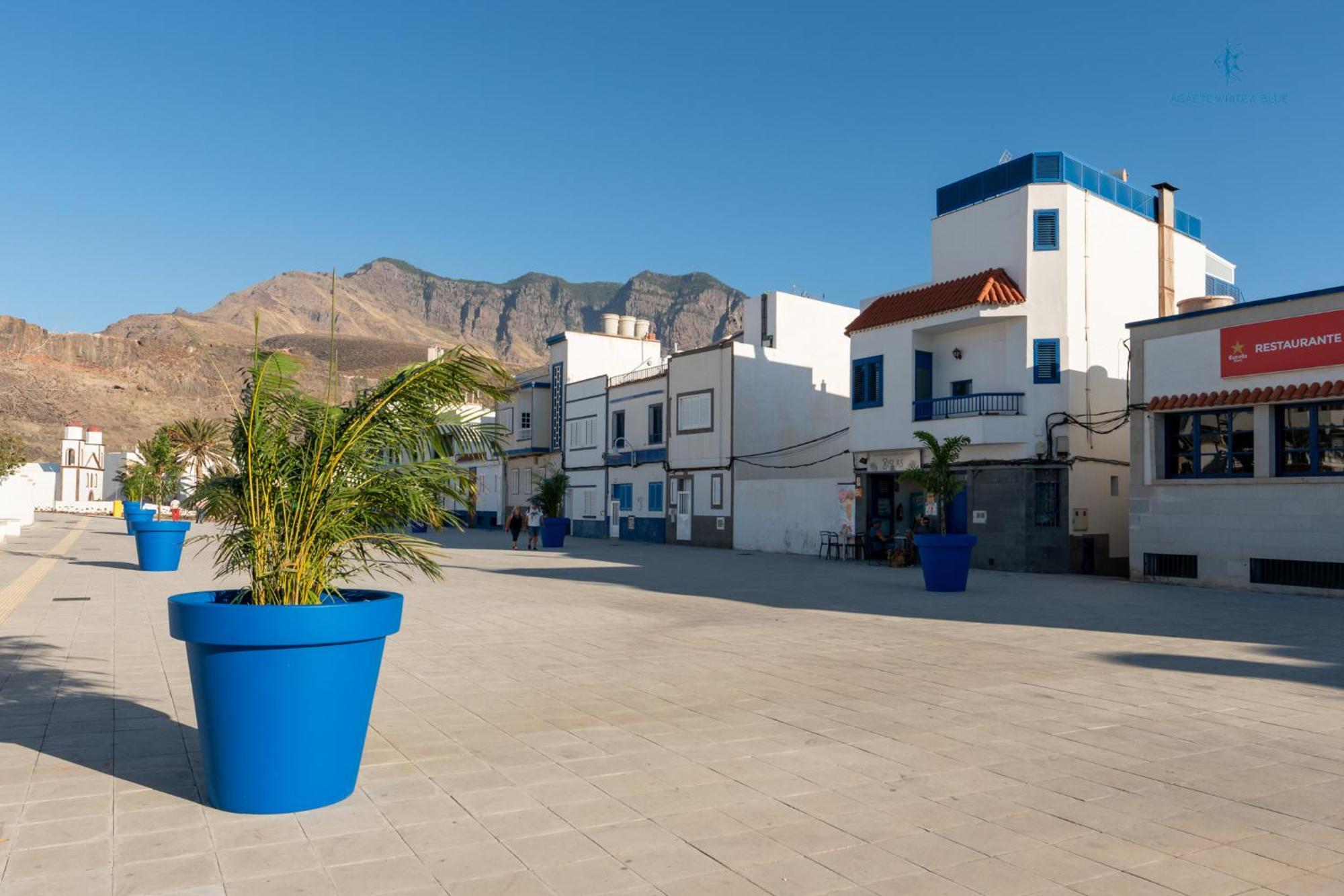 شقة Agaete White&Blue House المظهر الخارجي الصورة